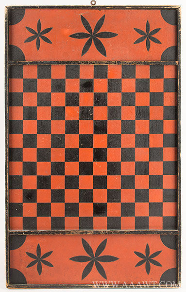 Antique Gameboard, Checkerboard, Unknown Maker, entire view